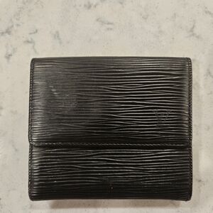 Louis Vuitton Black Textured Wallet